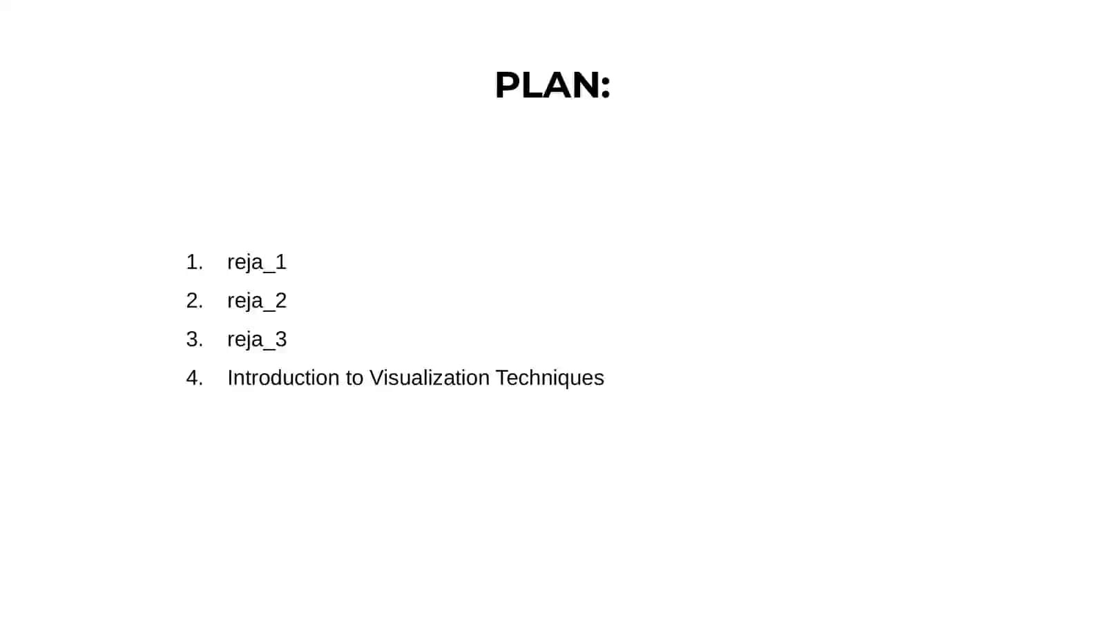 Introduction to Visualization Techniques 2