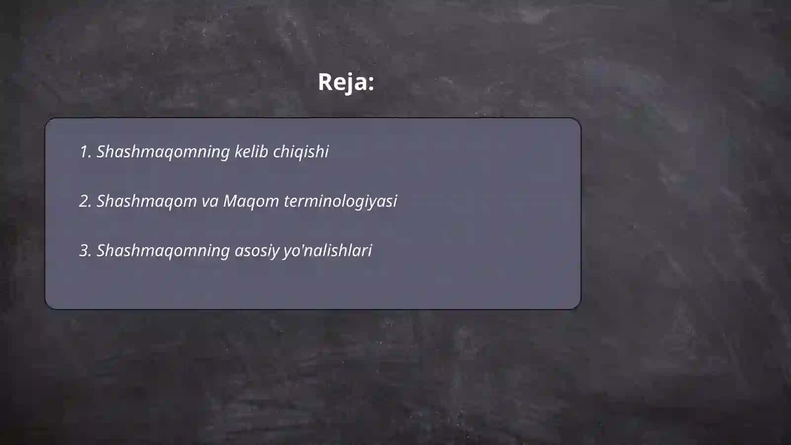 Shashmaqom va maqom 2