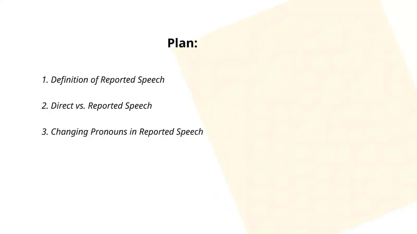Reported speech 2