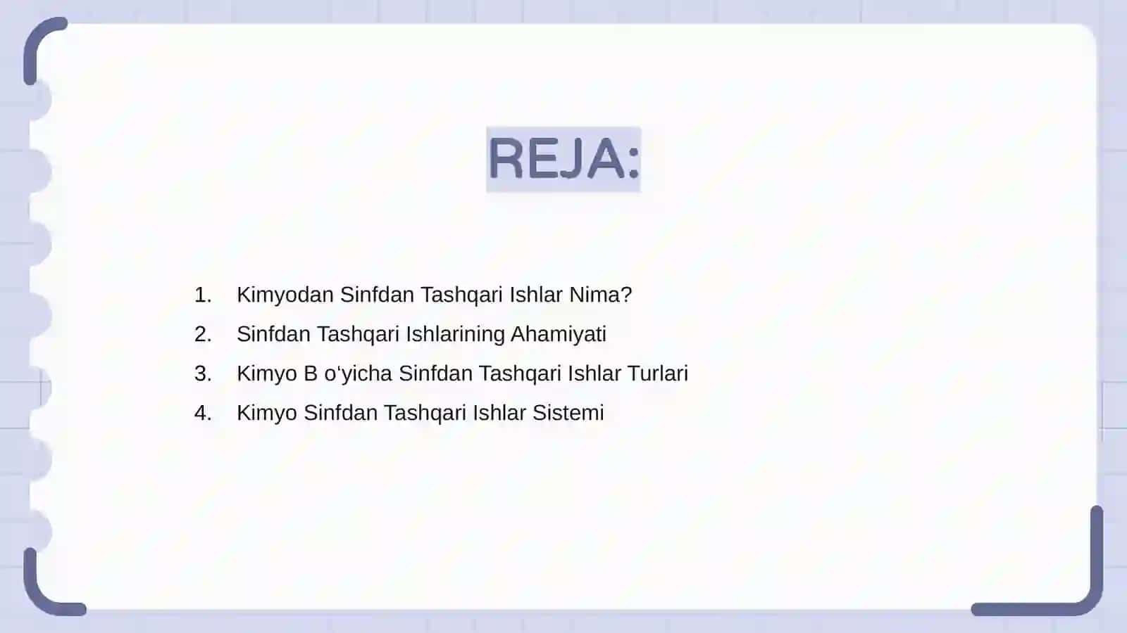Kimyodan Sinfdan Tashqari Ishlar 2
