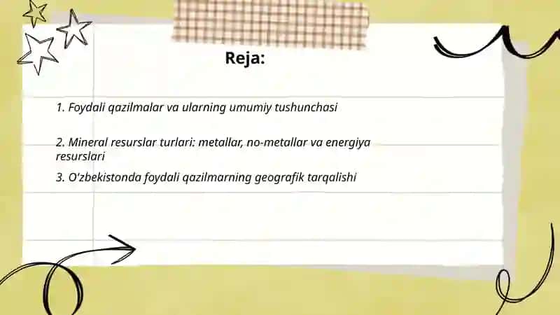 Foydali qazilmalar Va ularning ahamiyati 2