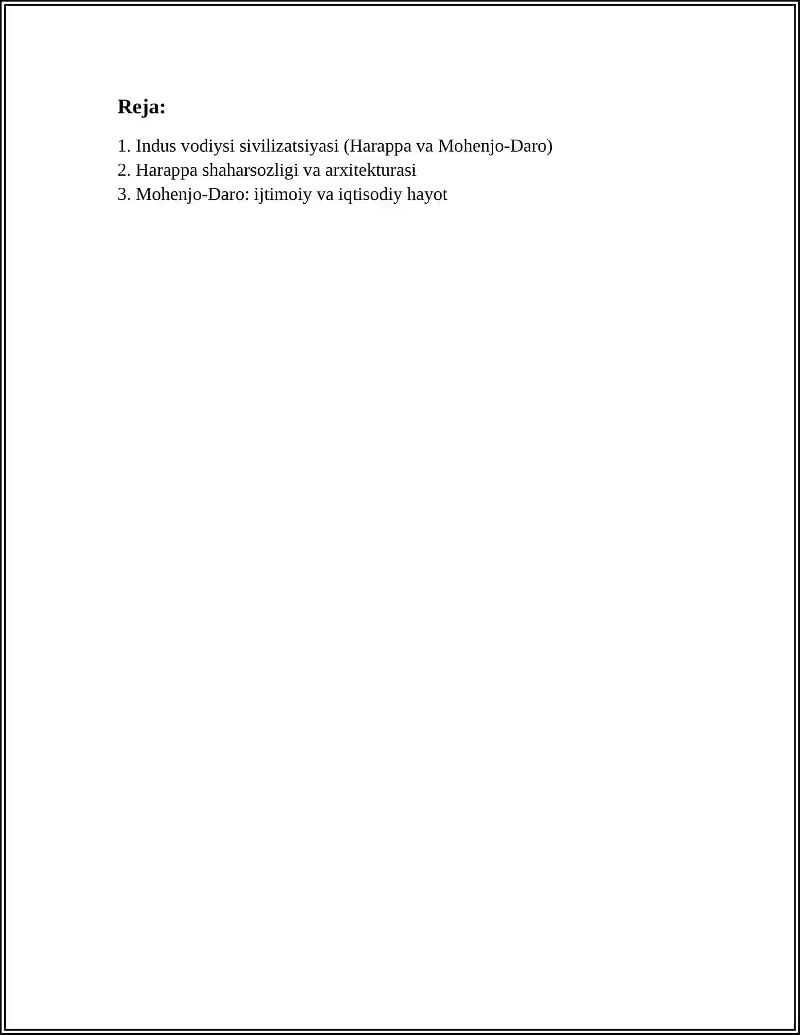 QADIMGI HINDISTON SIVILIZATSIYASI REFERAT 2