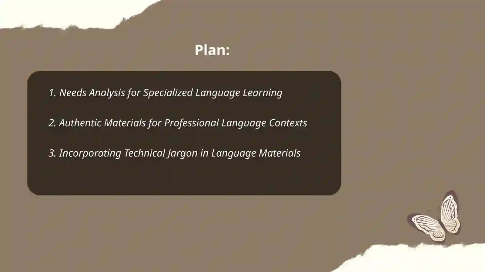 Selection of materials for teaching a foreign language in special areas 2