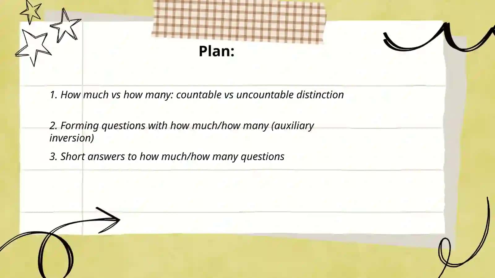 Plan: How much vs how many 2
