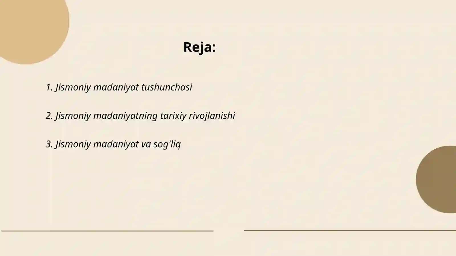 Jismoniy madaniyat tizimining tarkib topishi 2