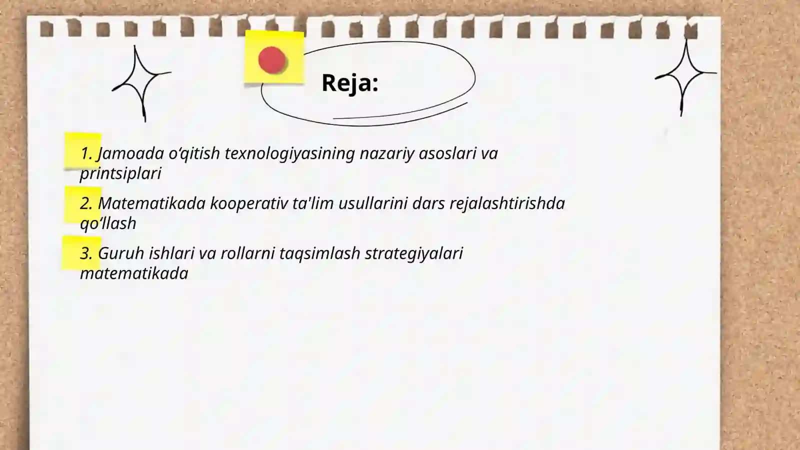 Matematika fanini o‘qitishda jamoada o‘qitish texnologiyasi 2