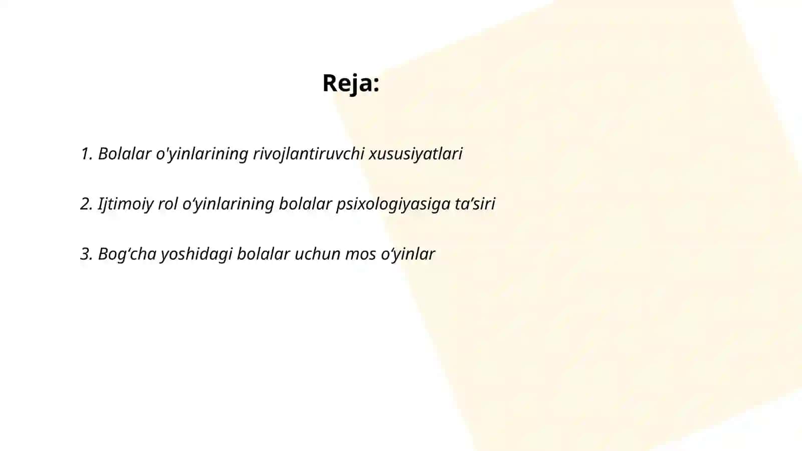 Bolalar o'yinlarining rivojlantiruvchi xususiyatlari 2