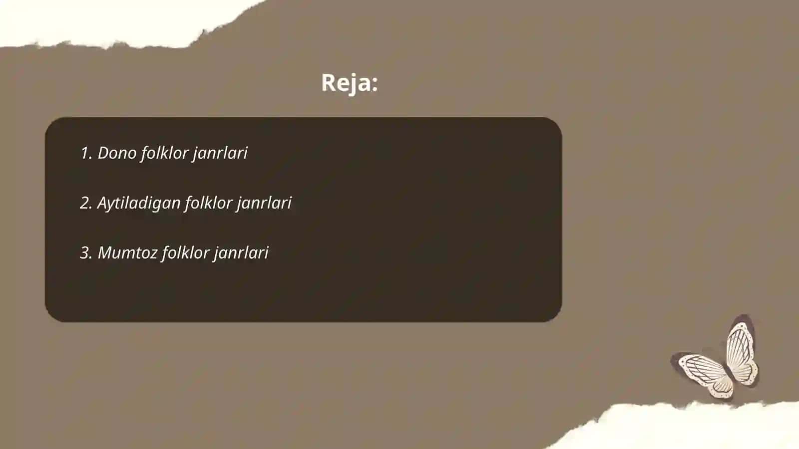 Dono folklor janrlari 2