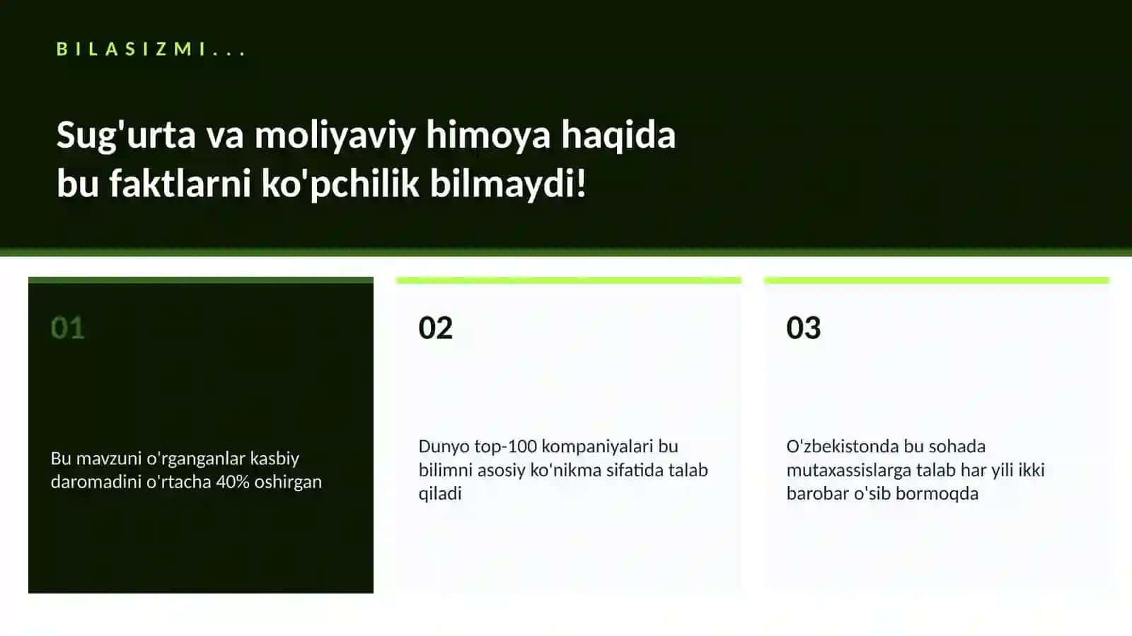 Sug'urta va moliyaviy himoya 2