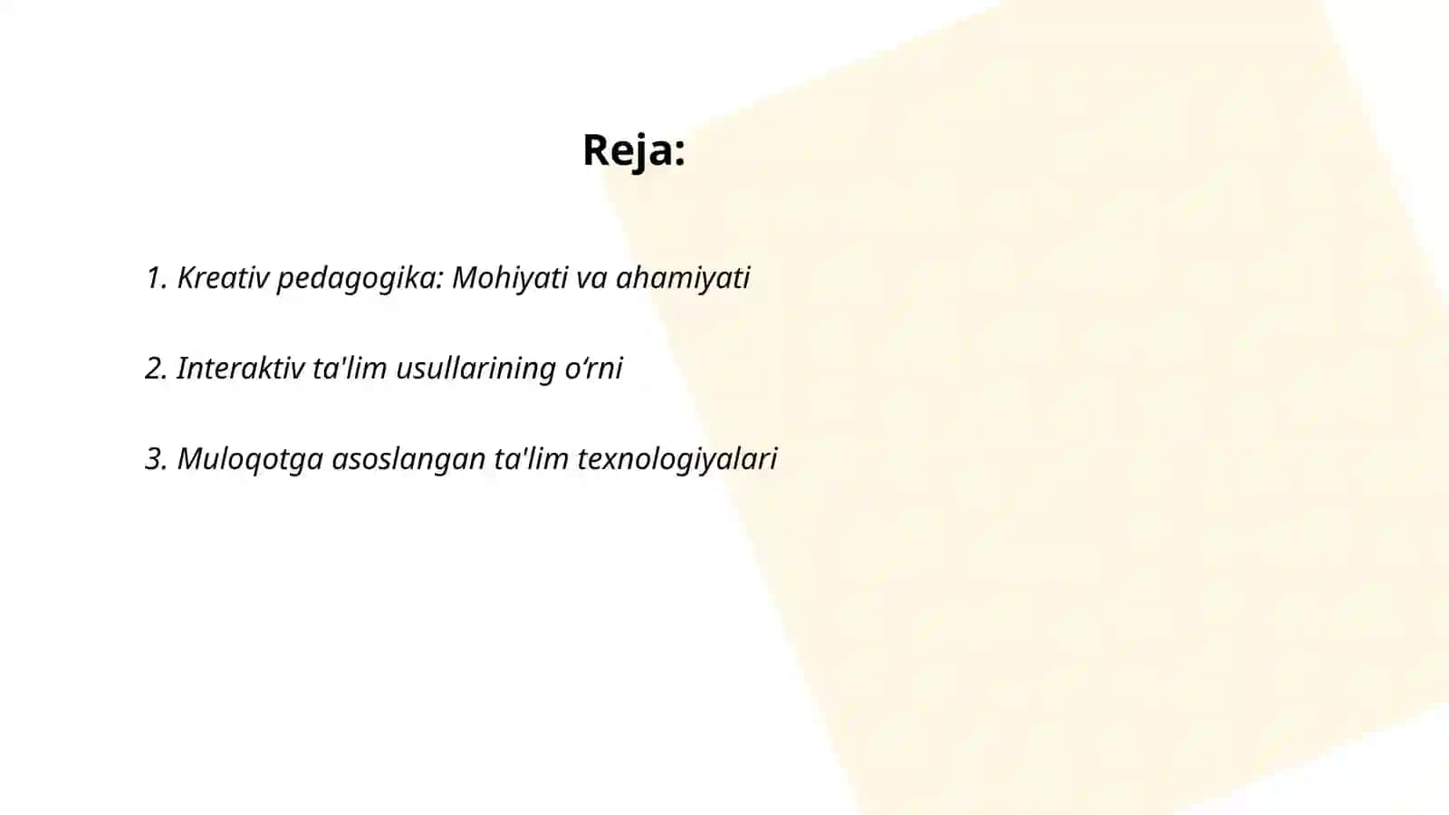 Kreativ pedagogika: Mohiyati va ahamiyati 2