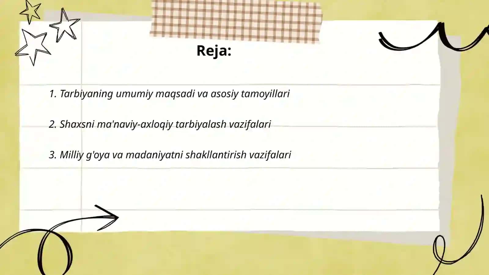 Tarbiyaning maqsad va vazifalari 2