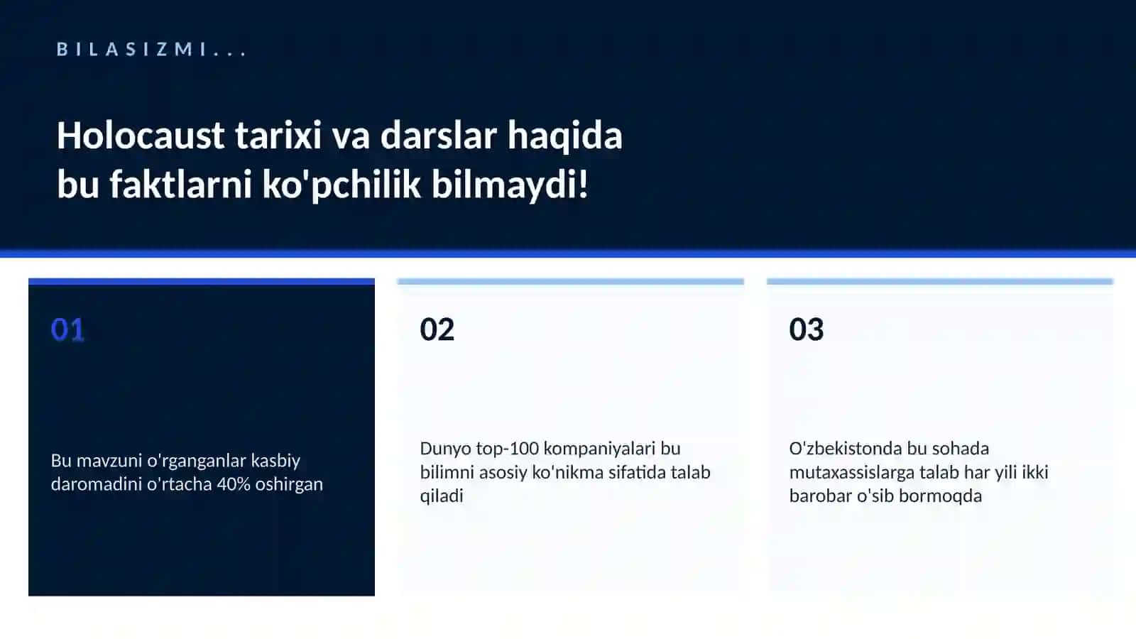 Holocaust tarixi va darslar 2