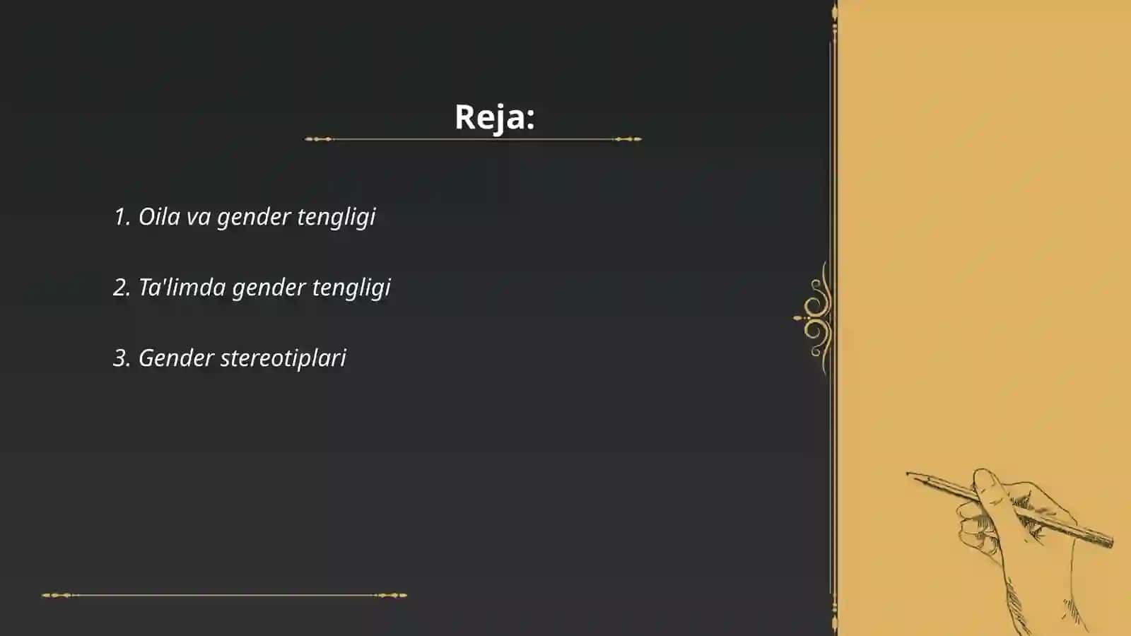 Gender tenglıgı 2
