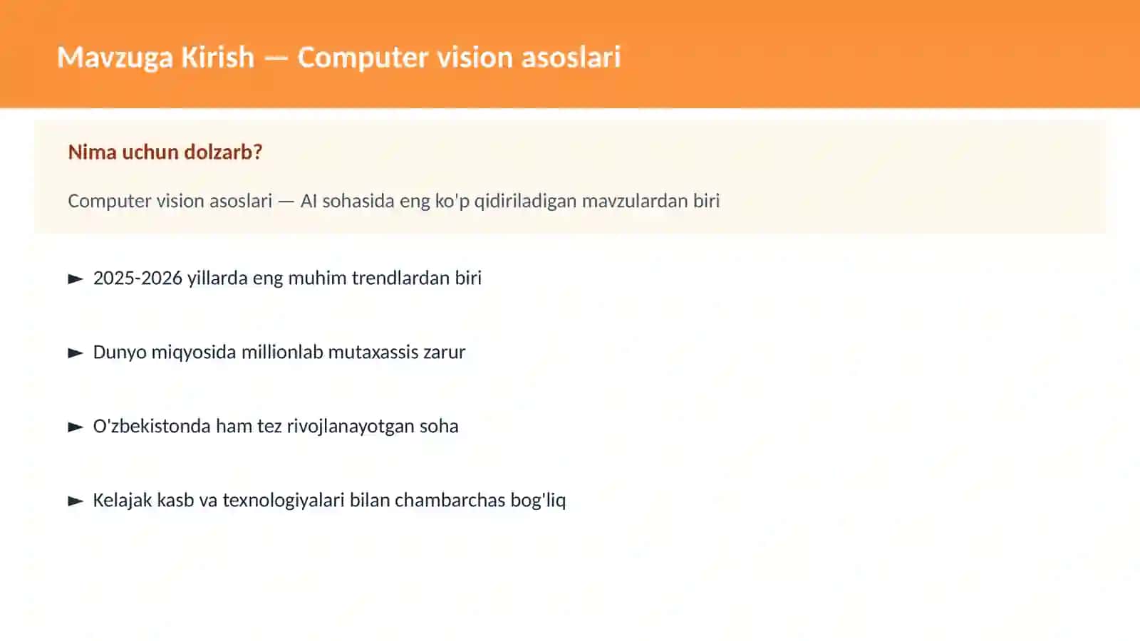Computer vision asoslari 2