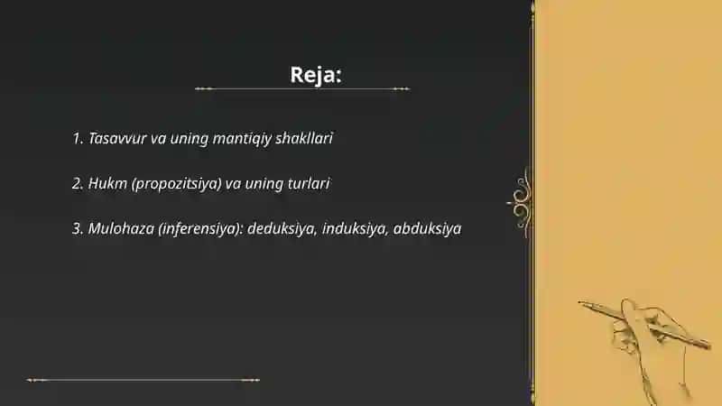 Tafakkurning mantiqiy shakllari va qonunlari 2