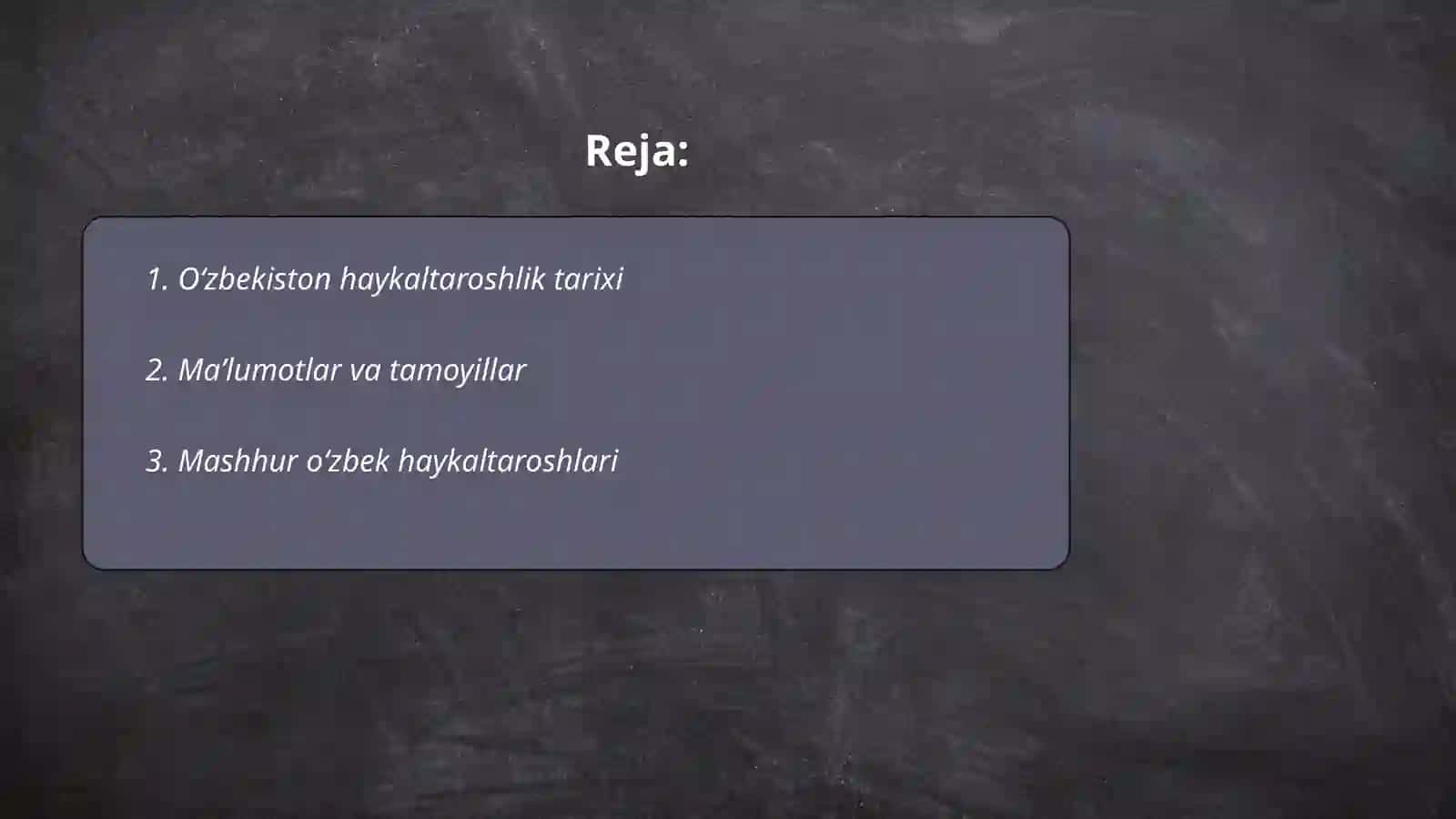 Oʻzbekiston haykaltaroshlik sanʼati 2