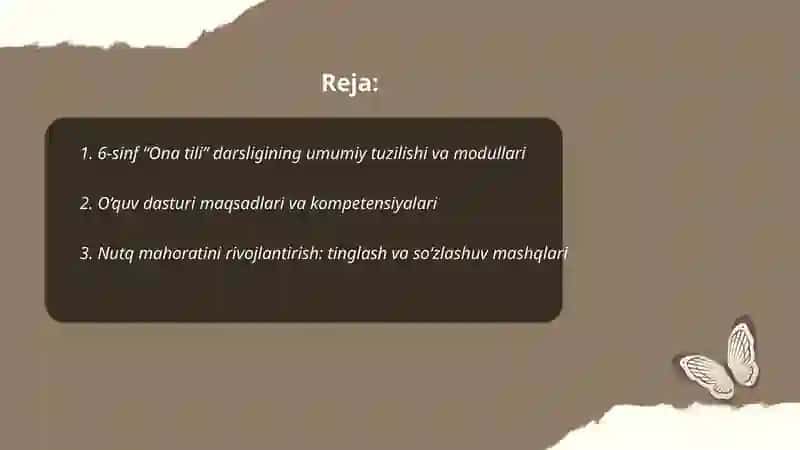 6-sinf "Ona tili" darsligi 2