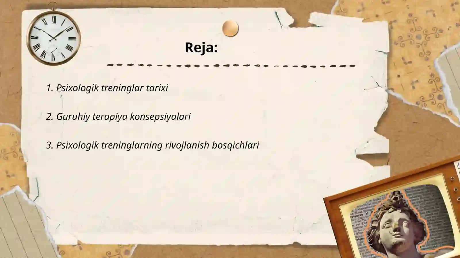 Psixologik treninglar tarixi va guruhiy terapeyaning tashkiliy-uslubiy jihatlari 2