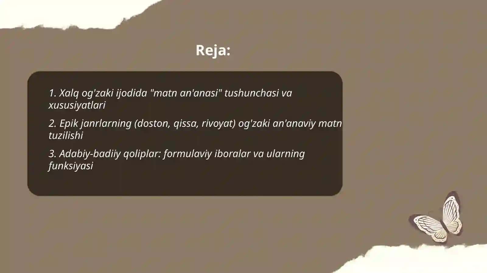 Xalq og'zaki ijodida "matn an'anasi" tushunchasi va xususiyatlari 2