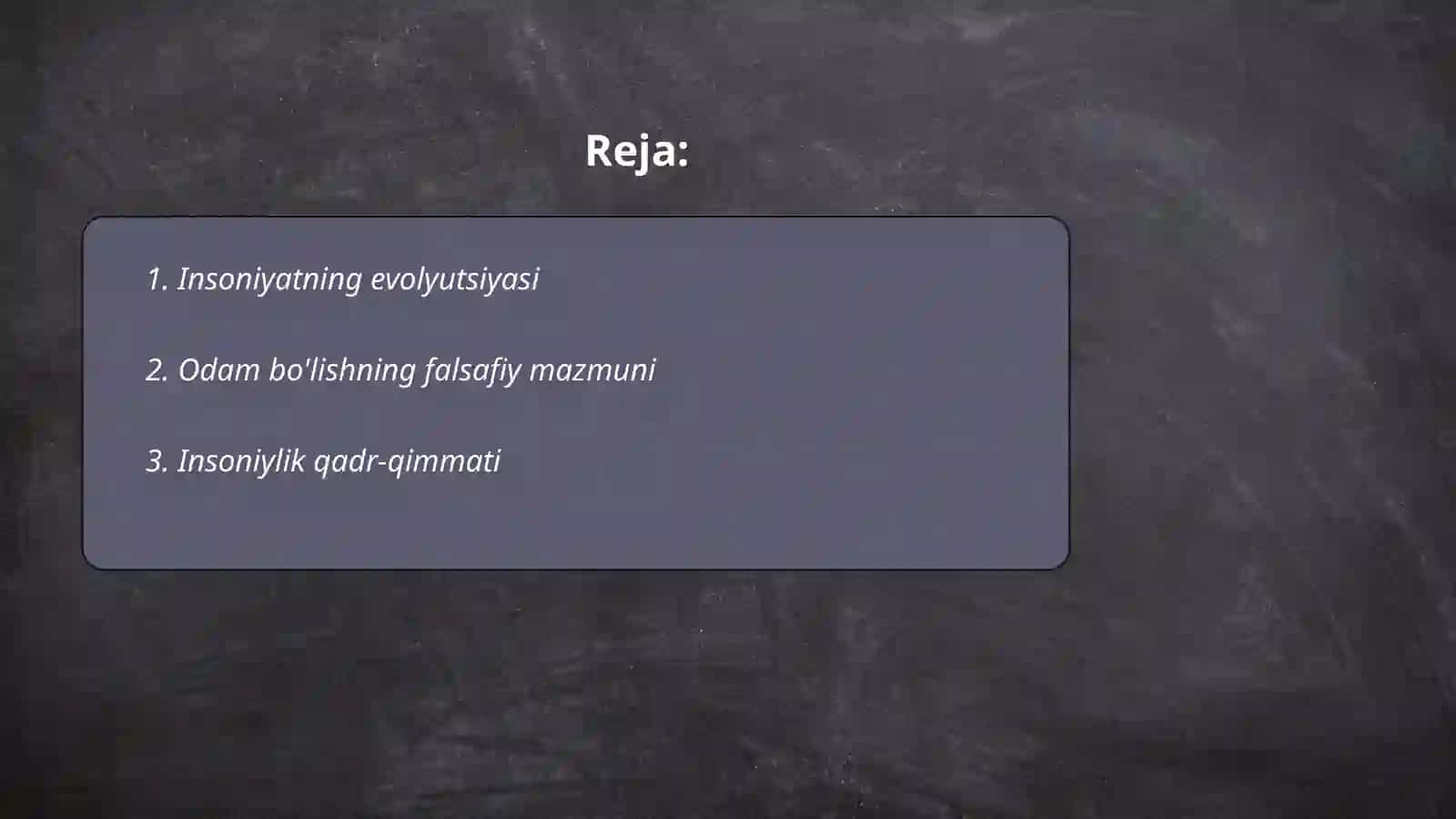 Insoniyatning evolyutsiyasi 2