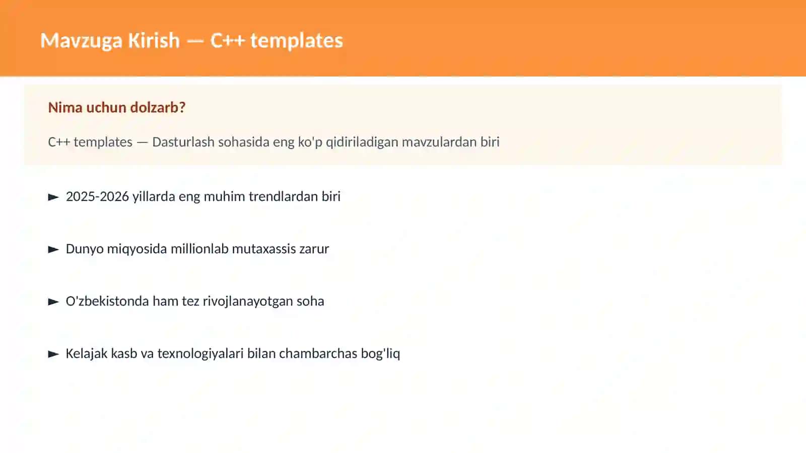 C++ templates 2