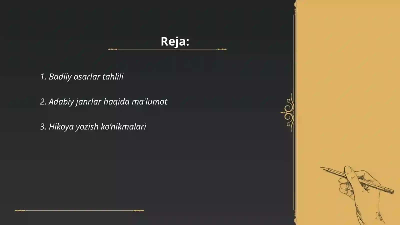 Badiiy asarlar tahlili 2
