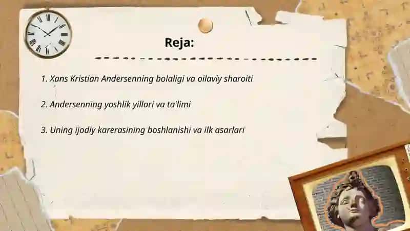 Xans Kristian Andersen hayoti va ijodi 2