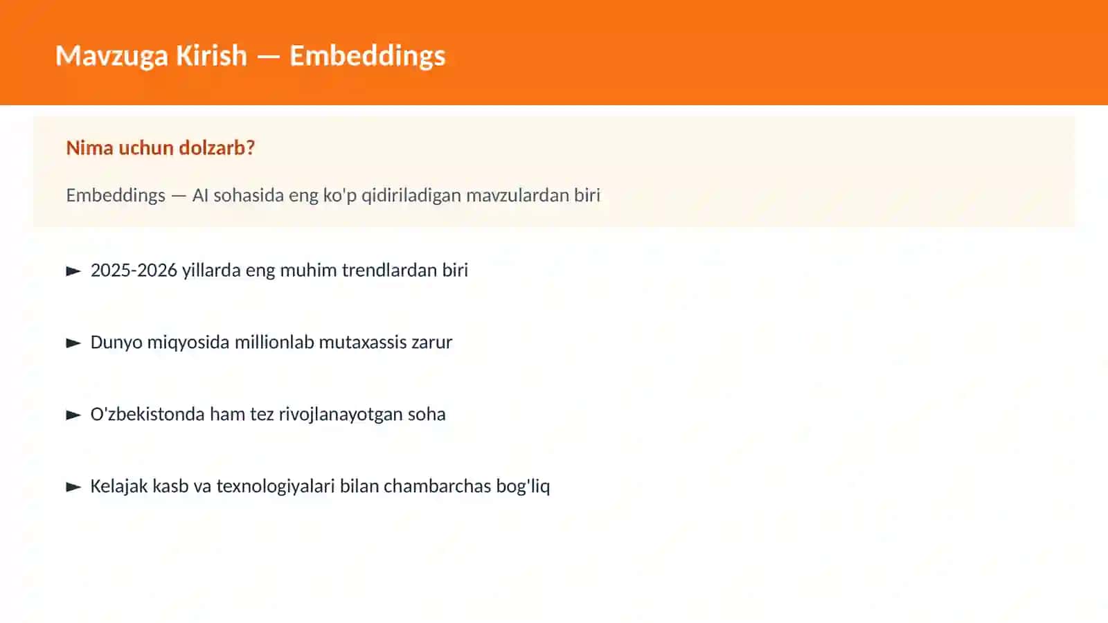 Embeddings 2
