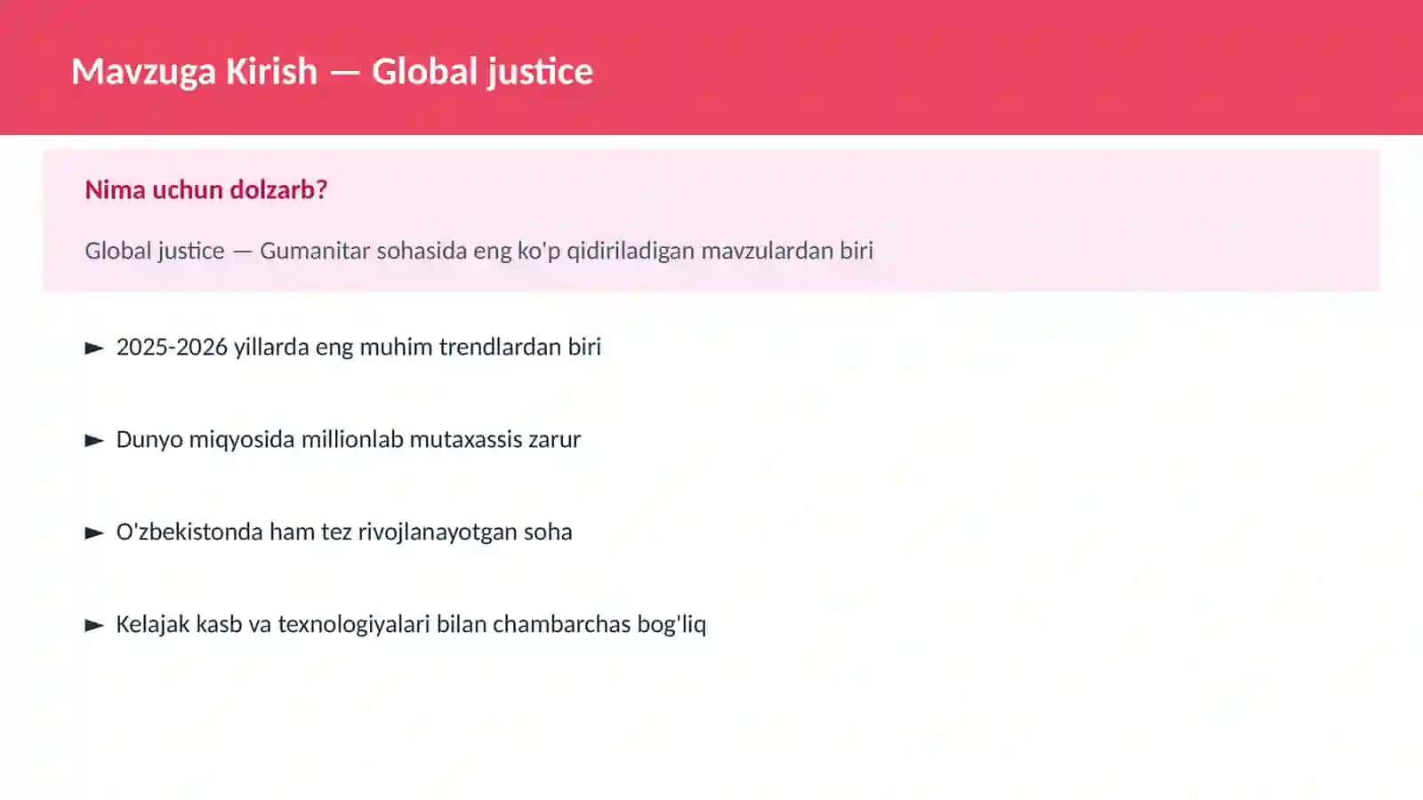 Global justice 2