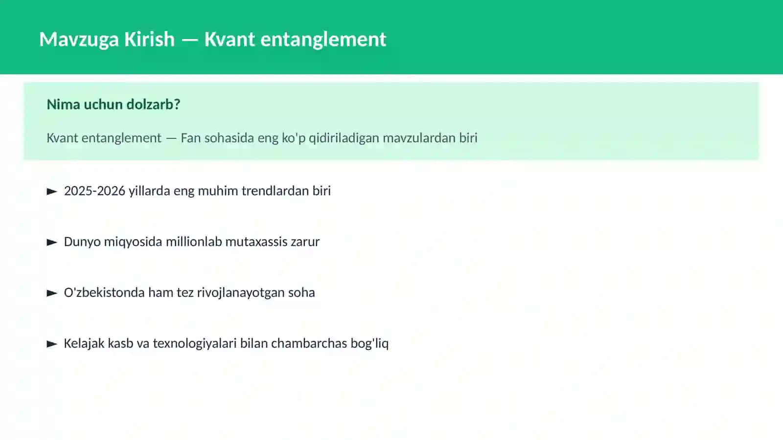Kvant entanglement 2
