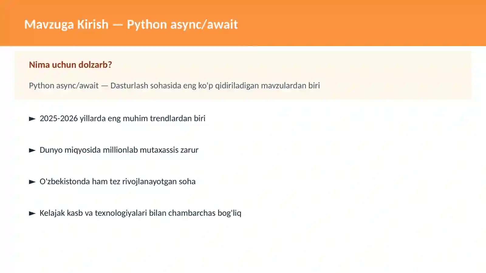 PYTHON DASTURLASH 2