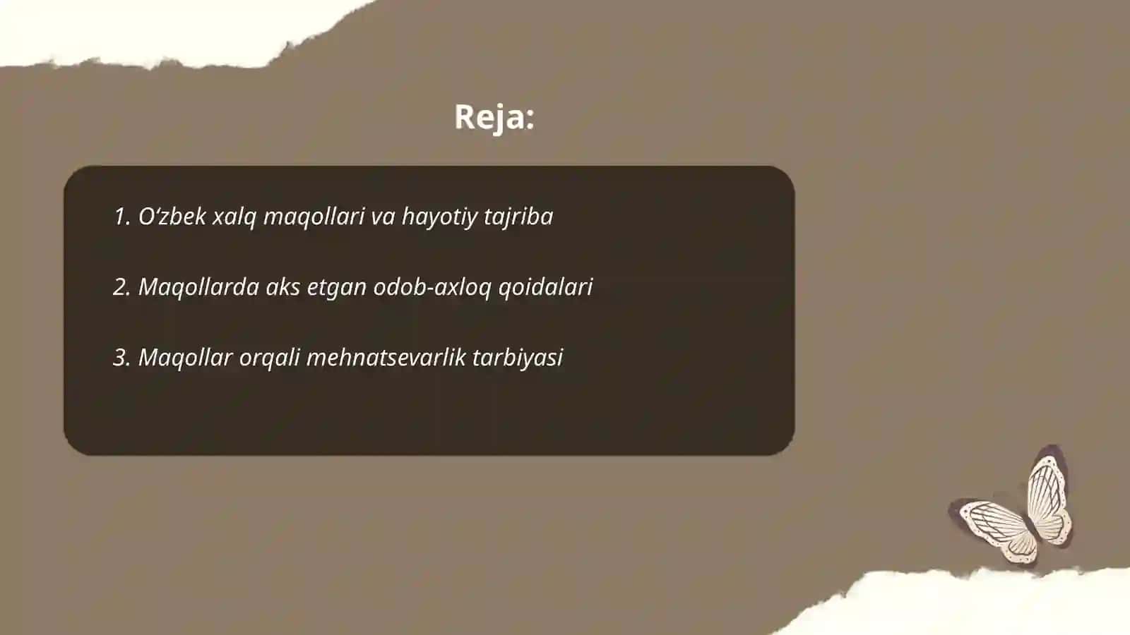Oʻzbek xalq maqollari va ularning tarbiyaviy ahamiyati 2