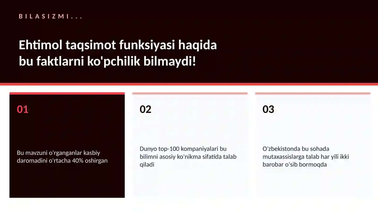 Ehtimol taqsimot funksiyasi 2