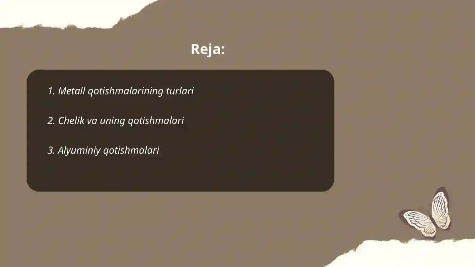 Metall qotishmalar 2