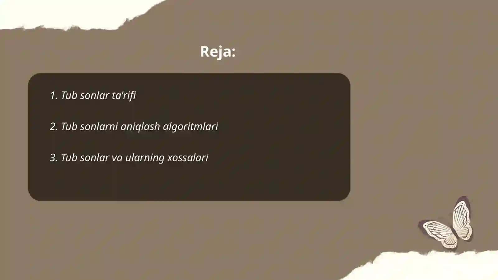 Tub va murakkab sonlar 2