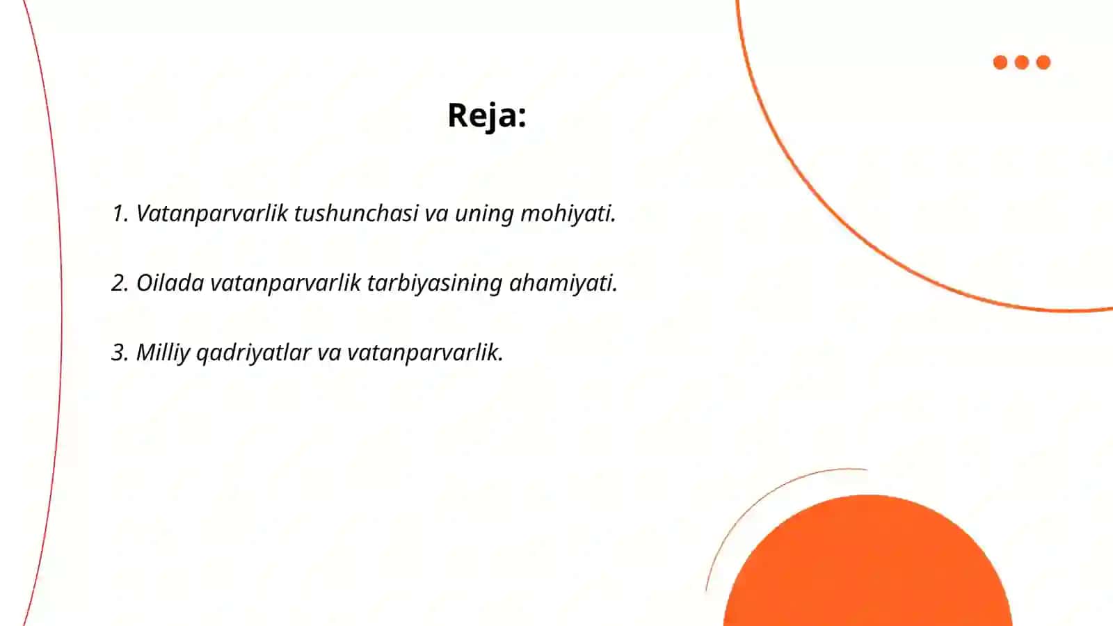 Oilada bolalarni vatanparvarlik ruhida tarbiyalashning shakl,metod va vositalari by Qayumova Marg‘uba 2