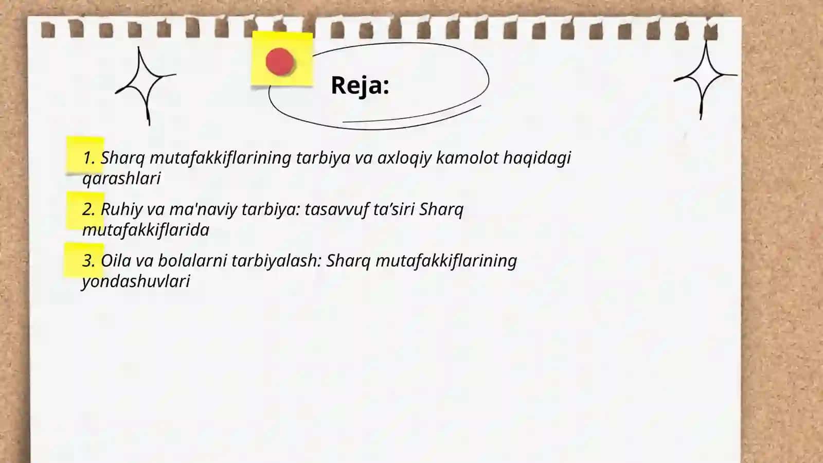 Sharq mutafakkiflarining tarbiya haqidagi qarashlari 2