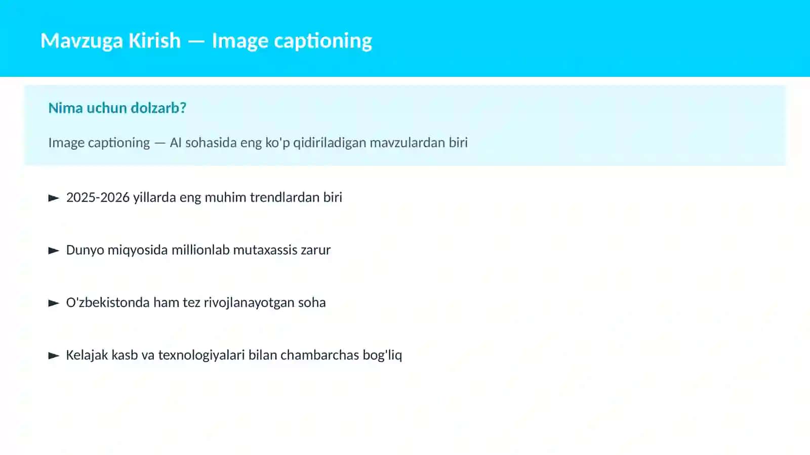 Image captioning 2