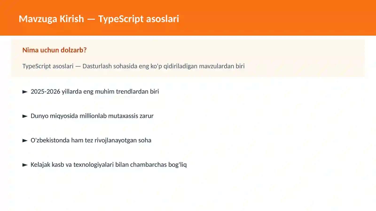 TypeScript asoslari 2
