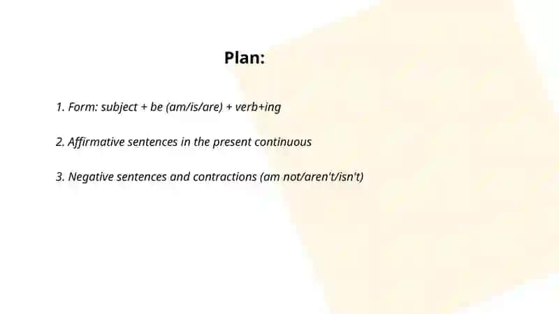 Present continius 2