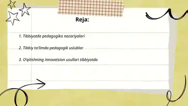 Tibbiyotda pedagogik bilimlarning o‘rni va ahamiyati 2