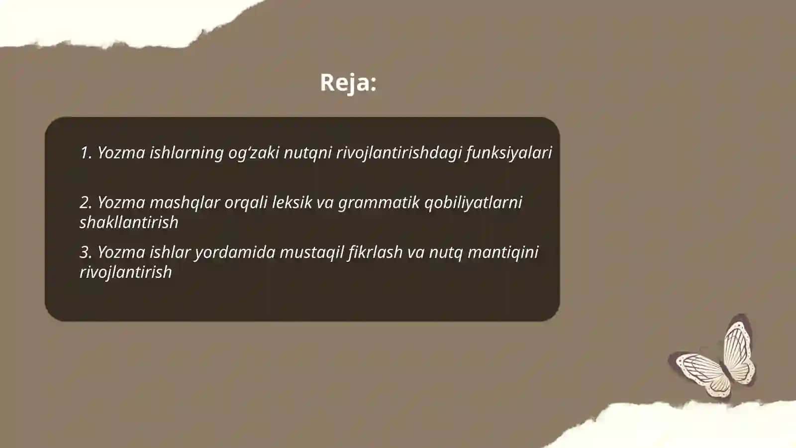 O‘qituvchilarning yozma va og‘zaki nutqni rivojlantirishda yozma ishlarning o‘rni 2