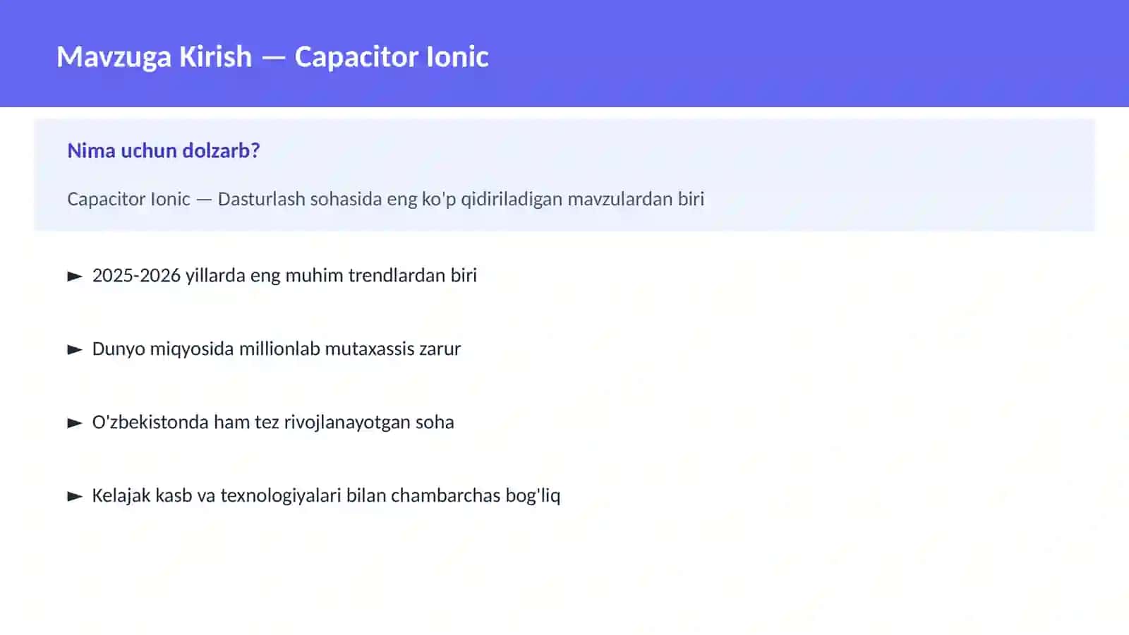 Capacitor Ionic 2