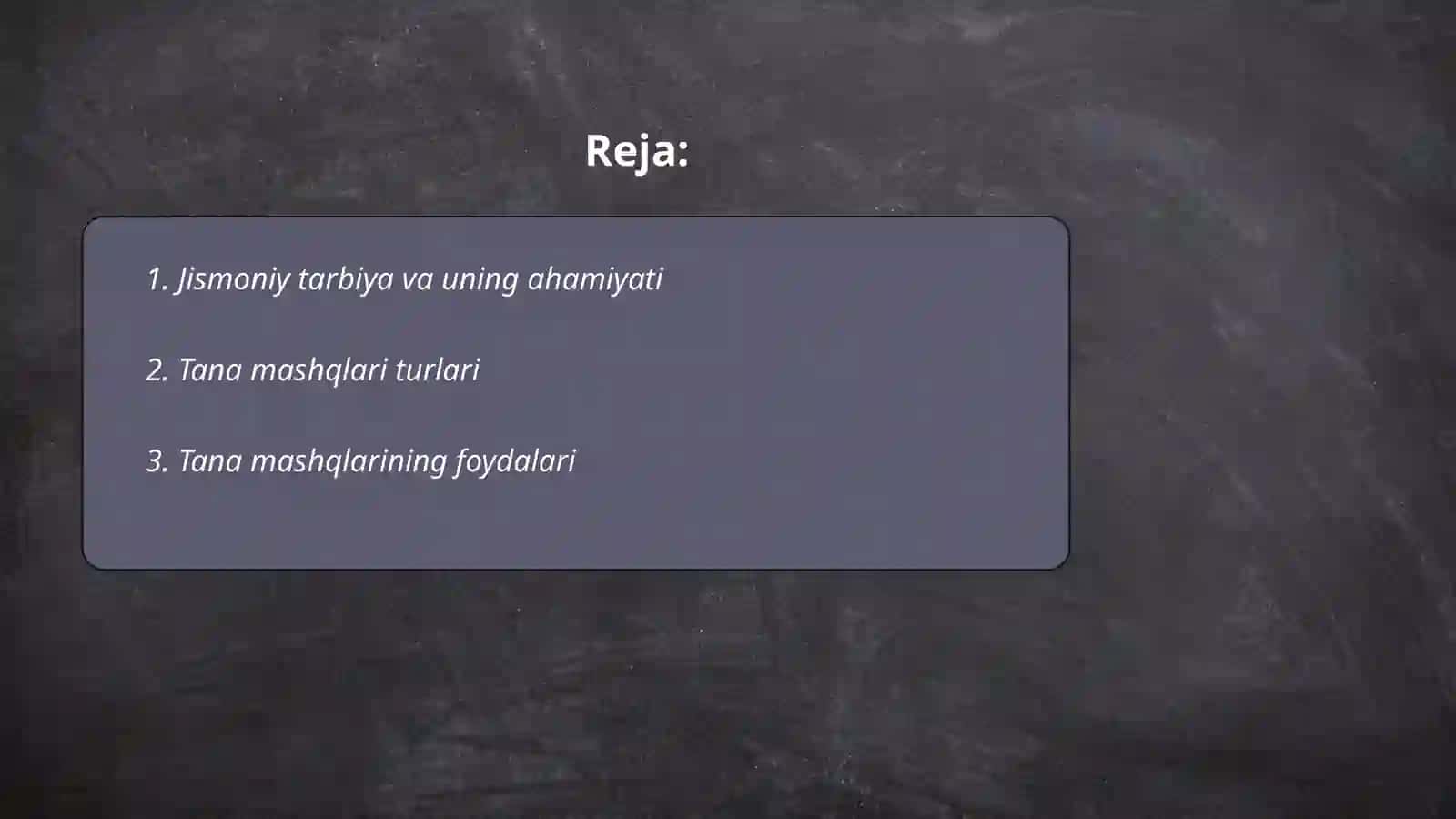 Tana Mashiqlari-jismoniy tarbiyaning asosiy quroli 2