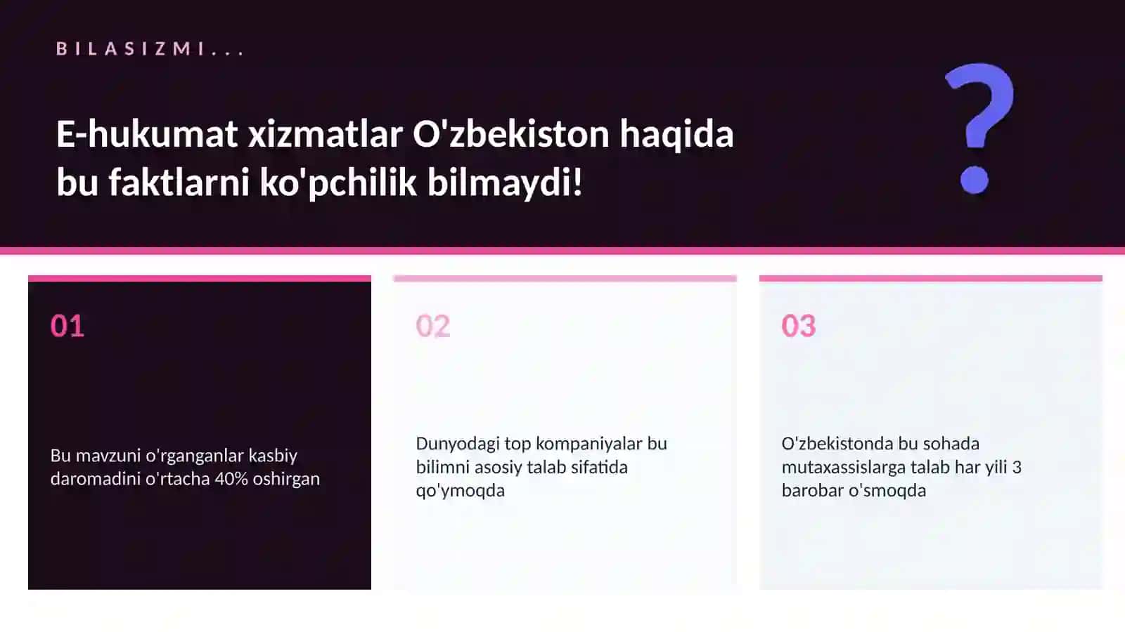 E-hukumat xizmatlar O'zbekiston 2
