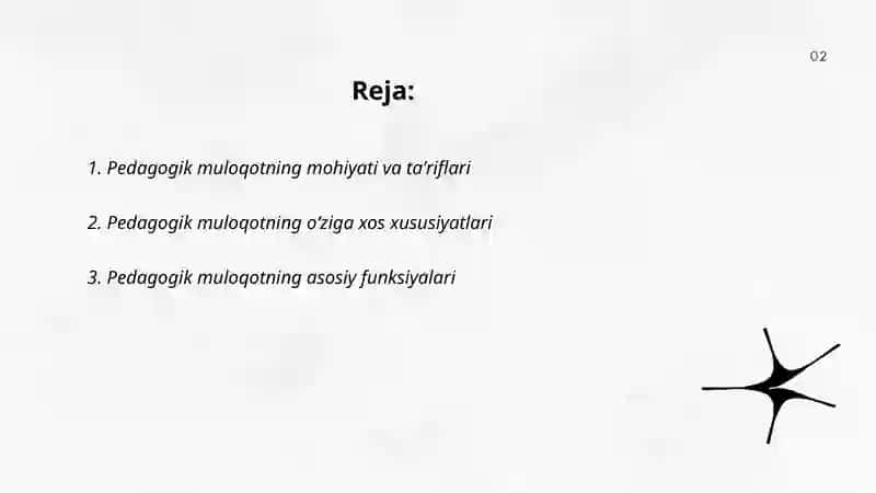 Pedagogik muloqotni o'ziga xos xususyatlari va funkisyalari 2