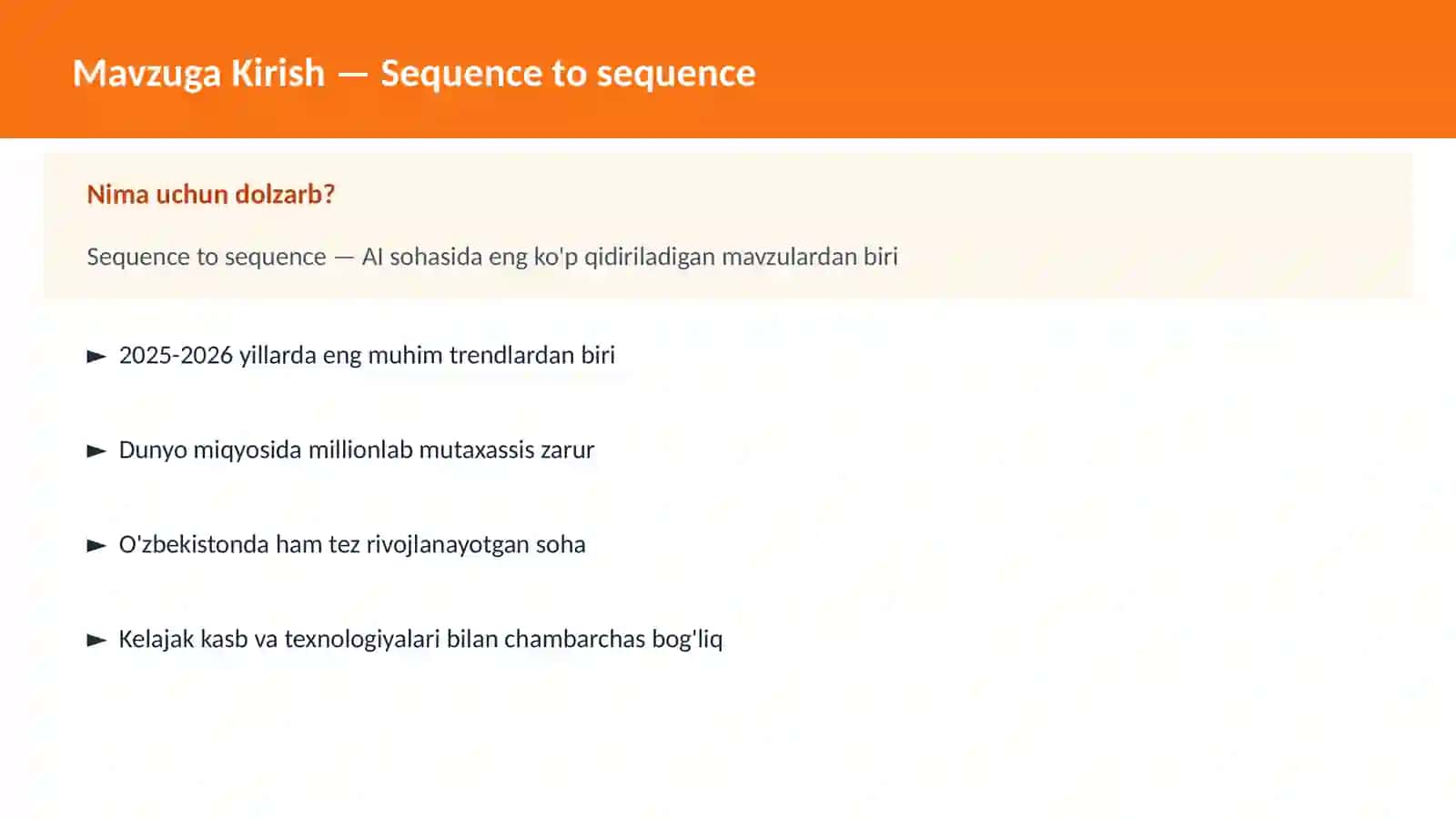 AI | DEEP LEARNING VA NEYRON TARMOQLAR 2