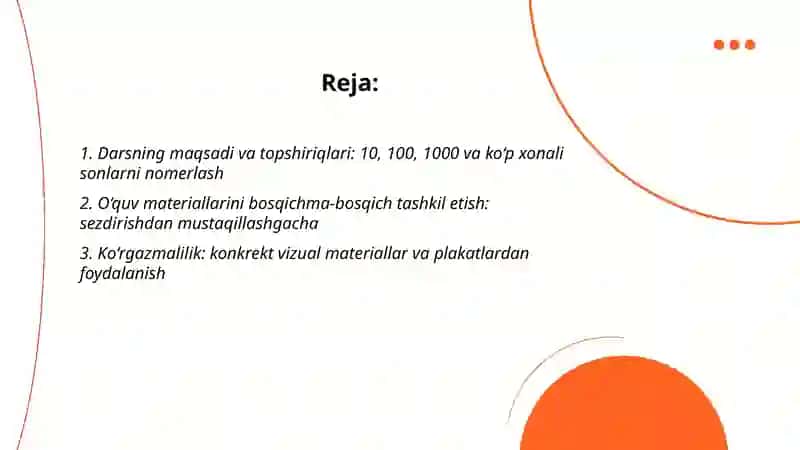 Konsentrlar (10, 100, 1000 va ko‘p xonali sonlar) 2