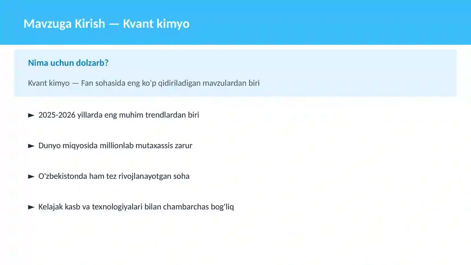 Kvant kimyo 2