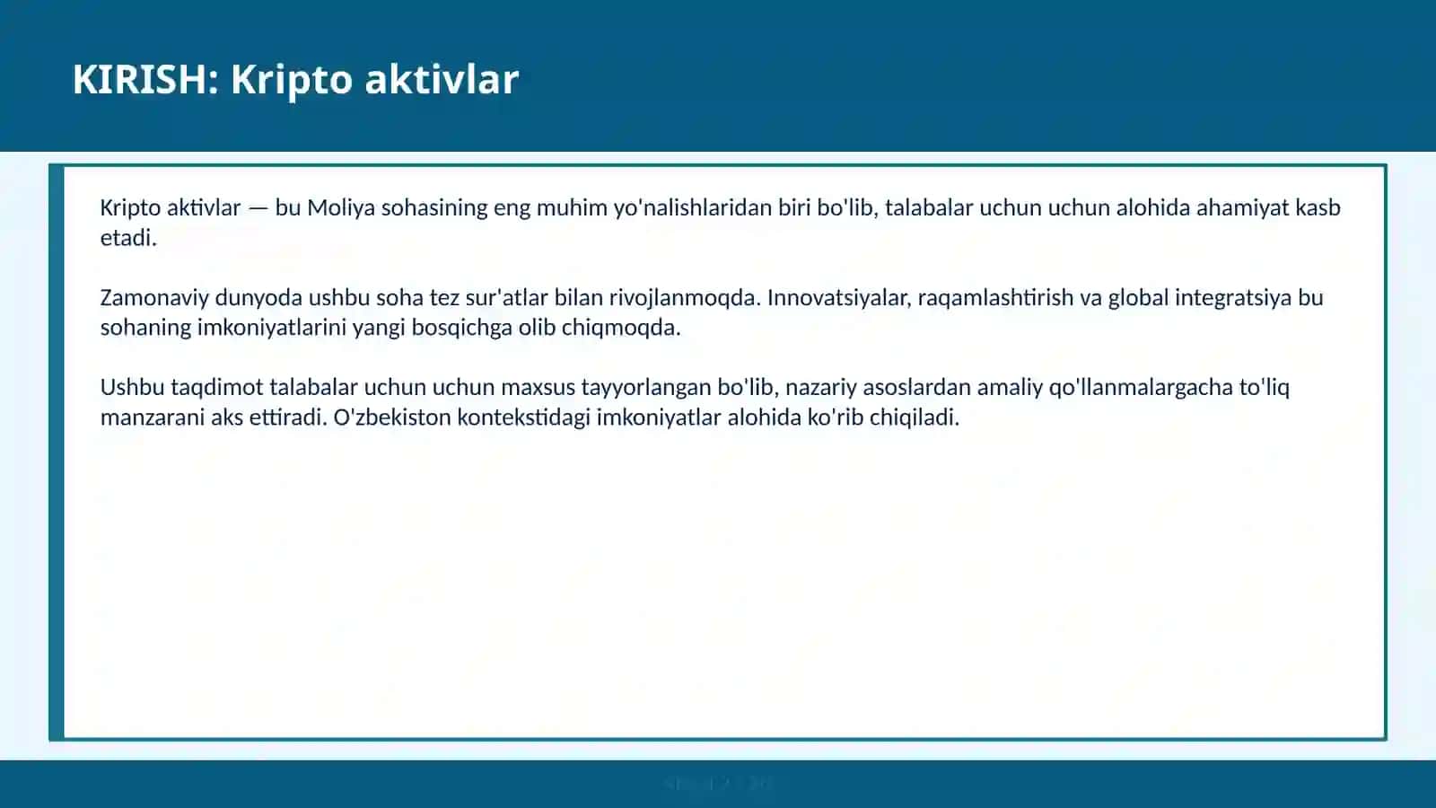 Kripto aktivlar 2